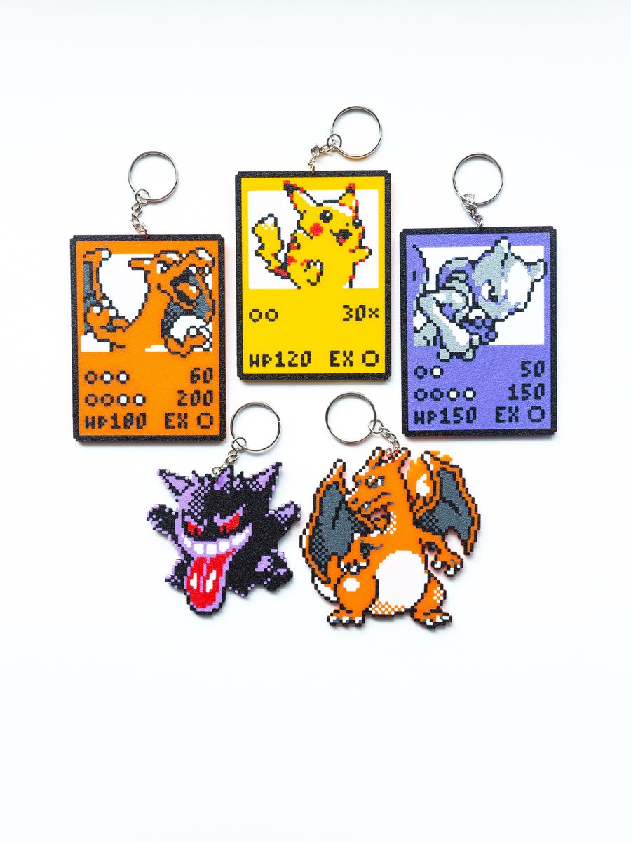 Pokemonster Keychains, full set